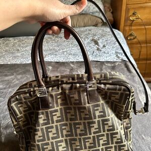 Fendi Brown Zucca Canvas Bag